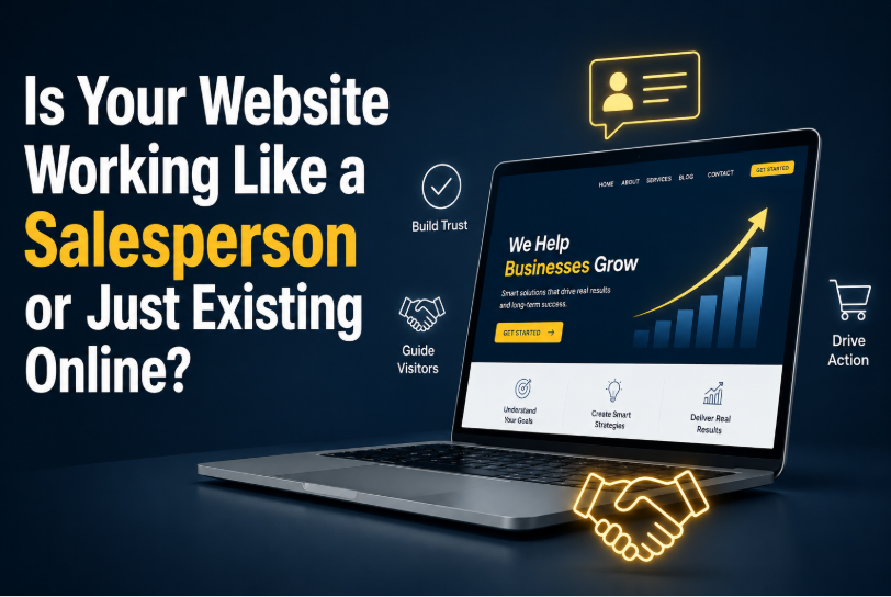 Website acting like a digital salesperson for conversions


